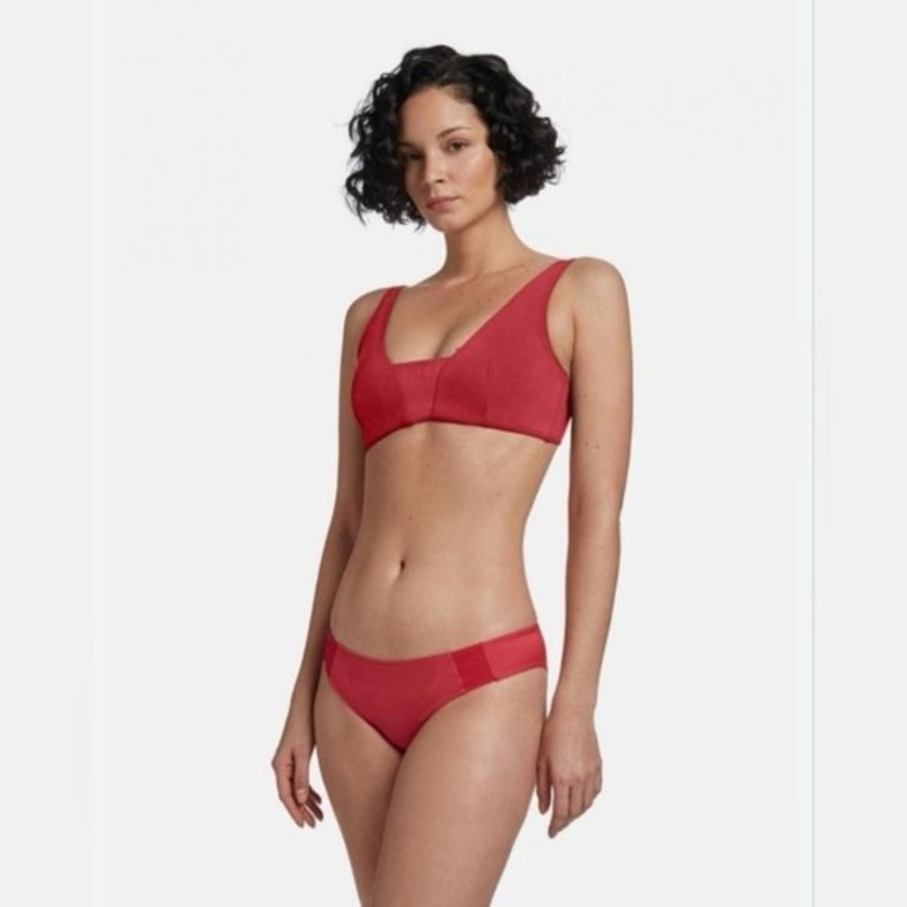 🎀NWT WOLFORD juventas beach swim bikini bottom red medium